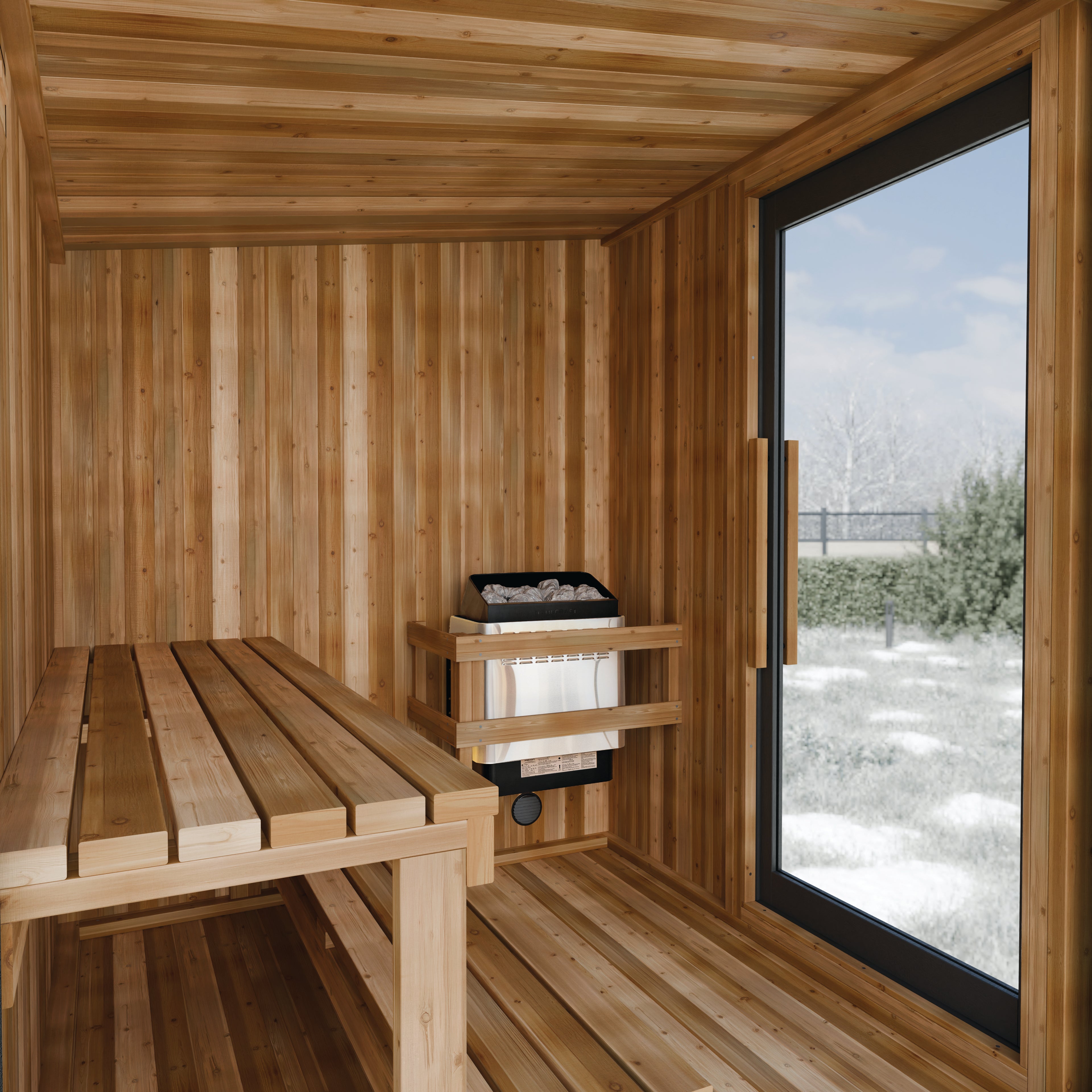 Western Red Cedar Outdoor Sauna